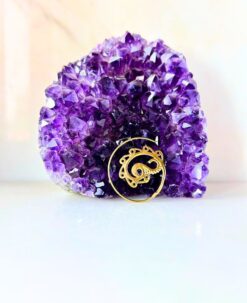 5/20 Pairs Beads Spiral Tribal Brass Earrings