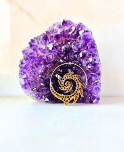 5/20 Pairs Swirl Pattern Hoop Brass Earrings