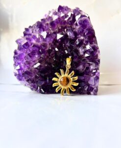 1/3/10 Pieces Minimalist Sun Flower Brass Pendant