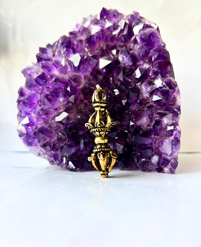 1/3/10 Pieces Double Dorje Tibetan Brass Pendant