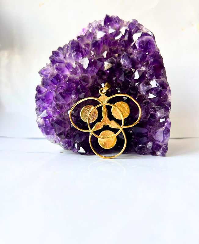 1/3/10 Pieces Seed Life Design Brass Pendant