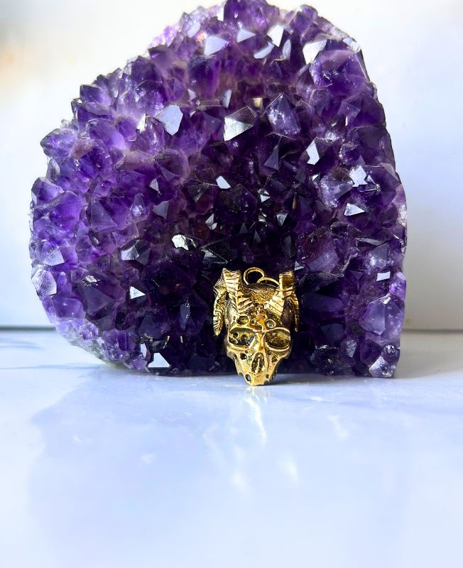 1/3/10 Pieces Goat Skull Brass Pendant