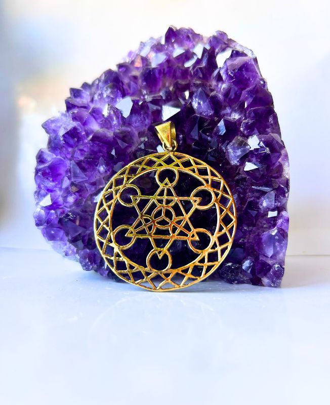 1/3/10 Pieces Metatron’s Cube Brass Pendant