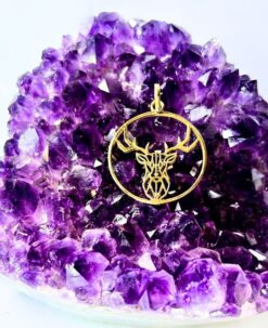 1/3/10 Pieces Stag Head Brass Pendant