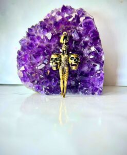 1/3/10 Pieces Winged Skull Brass Pendant