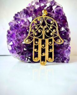 1/3/10 Pieces Hamsa Openwork Design Brass Pendant