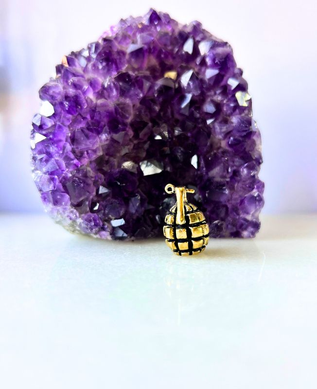 1/3/10 Pieces Grenade Brass Pendant