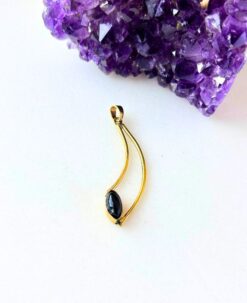 1/3/10 Pieces Black Abstract Wave Brass Pendant