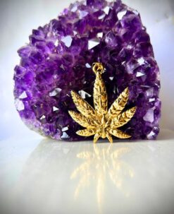 1/3/10 Pieces Cannabis Leaf Brass Pendant