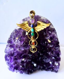 1/3/10 Pieces Winged Caduceus Brass Pendant