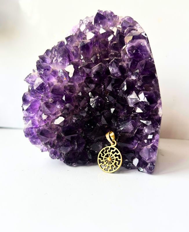 1/3/10 Pieces Sunwheel Geometric Mandala Brass Pendant