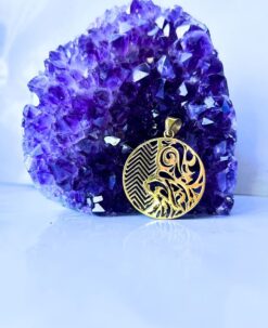 1/3/10 Pieces Circular Filigree Brass Pendant