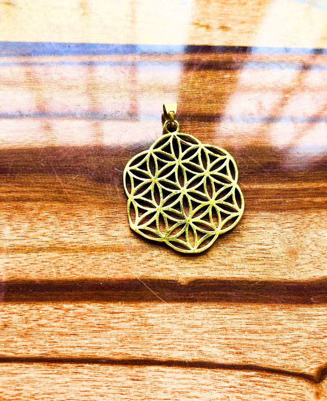 1/3/10 Pieces Antique Flower of Life Brass Pendant