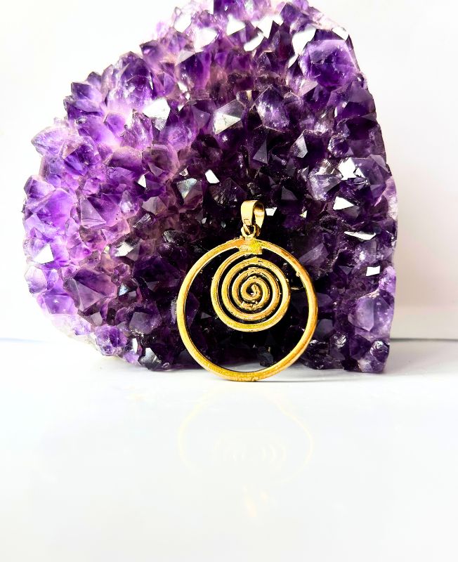 1/3/10 Pieces Dynamic Spiral Brass Pendant