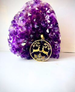 1/3/10 Pieces Deer and Tree Brass Pendant