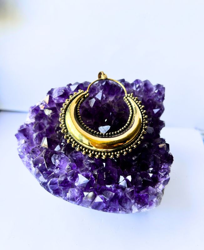 1/3/10 Pieces Crescent Brass Pendant