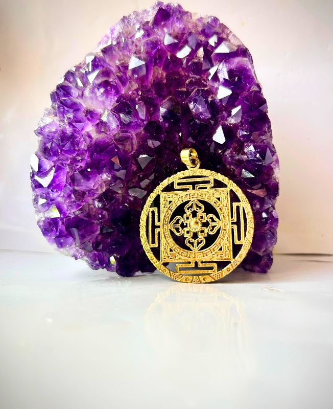 1/3/10 Pieces Central Floral Mandala Brass Pendant