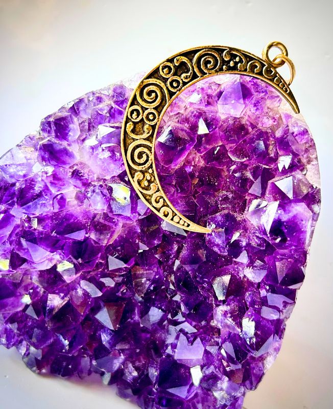 1/3/10 Pieces Crescent Curved Moon Brass Pendant