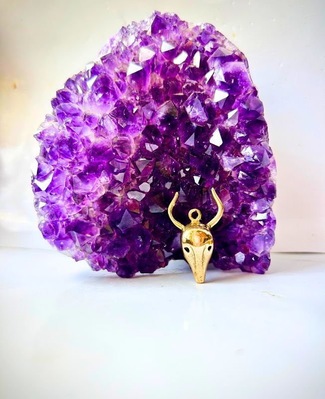 1/3/10 Pieces Antelope Skull Brass Pendant