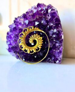 5/20 Pairs Exotic Spiral Filigree Brass Earrings