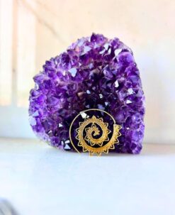 5/20 Pairs Mandala Spiral Hoop Brass Earrings