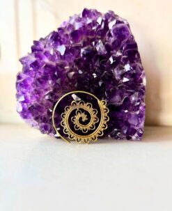 5/20 Pairs Traditional Spiral Filigree Brass Earrings