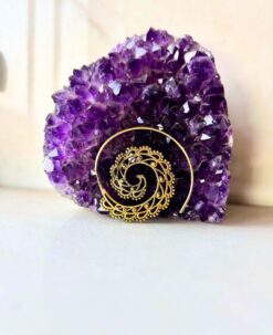 5/20 Pairs Delicate Spiral Filigree Brass Earrings