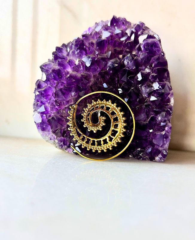 5/20 Pairs Swirl Spiral Filigree Brass Earrings