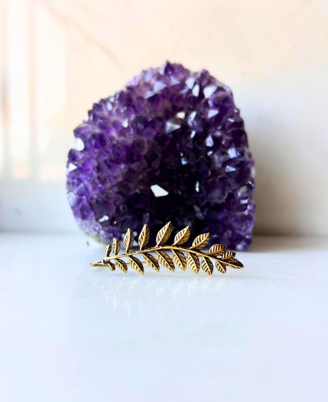 5/20 Pairs Leaf Branch Spiral Brass Earrings