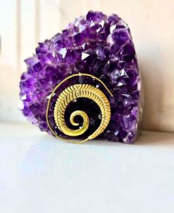 5/20 Pairs Ethnic Spiral Hoop Brass Earrings