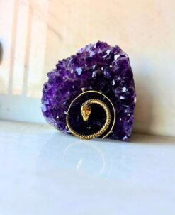 5/20 Pairs Snake Coil Spiral Brass Earrings