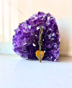 5/20 Pairs Heart Hook Wire Brass Earrings