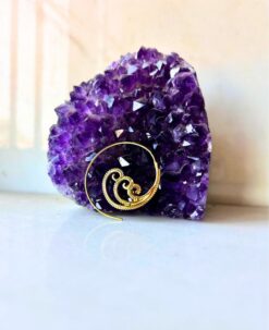 5/20 Pairs Lightweight Spiral Brass Earrings