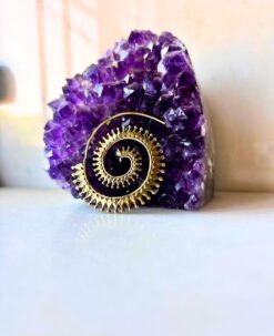 5/20 Pairs Artistry Spiral Filigree Brass Earrings