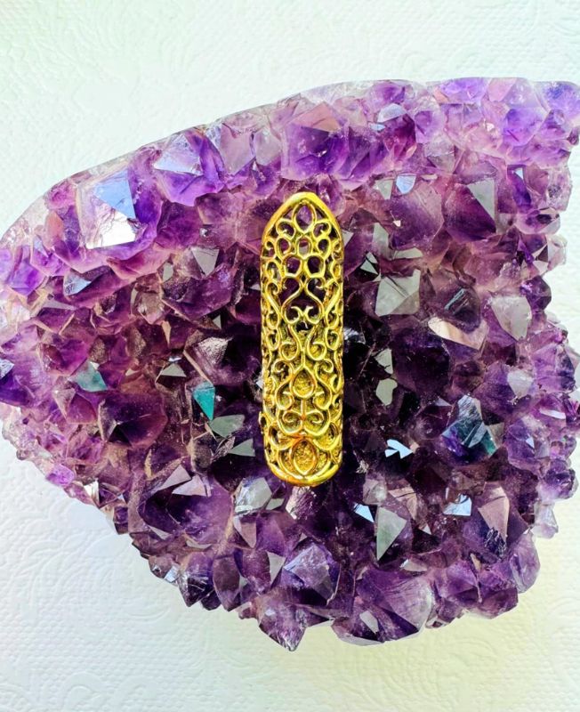 Swirl Brass Dreadlock Bead