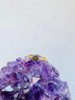 5/20 Pieces Concentric Circle Brass Ring