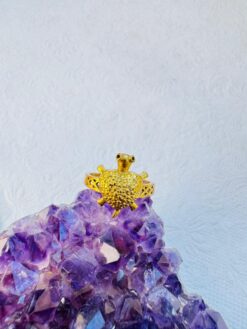 5/20 Pieces Textured Turtle Brass Ring