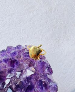 5/20 Pieces Apple Motif Brass Ring