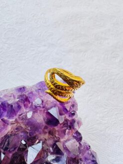 5/20 Pieces Snake Spiral Brass Ring