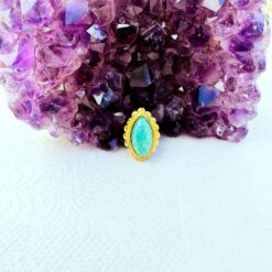 Amazonite Marquise Grooved Stones Connectors