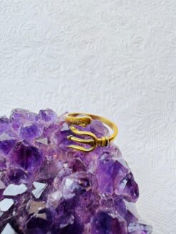 5/20 Pieces Trident Bypass Brass Ring