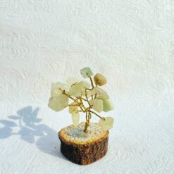 Green Calcite Gemstone Bonsai Tree