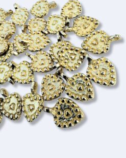 Decorative Teardrop Brass Charms