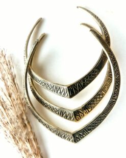 Crafted Engraved Brass Choker Set