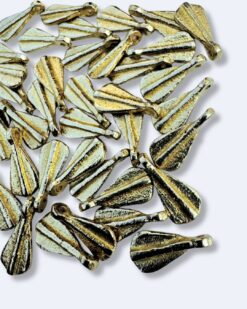 Fan Leaf Brass Charms