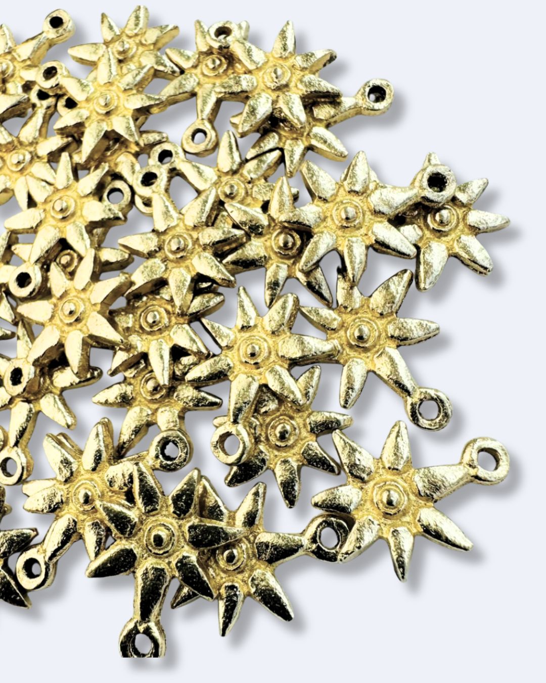 Sun Shape Brass Charms