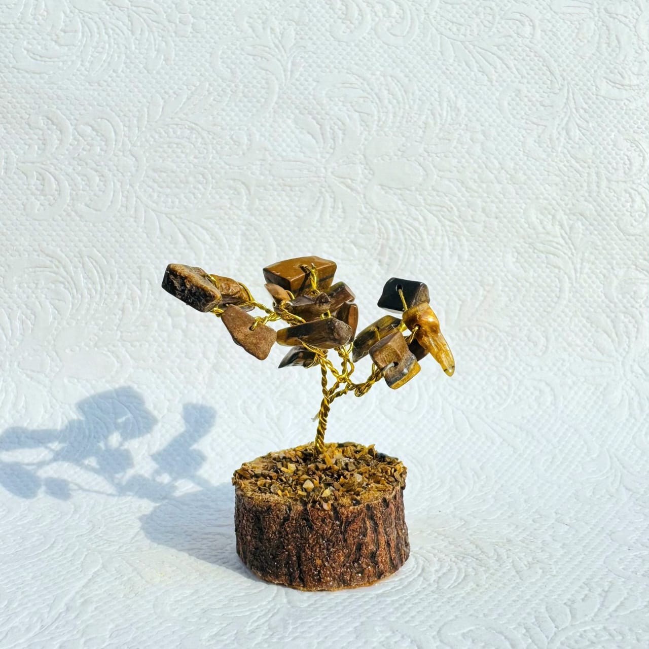 Tiger Eye Gemstone Bonsai Tree