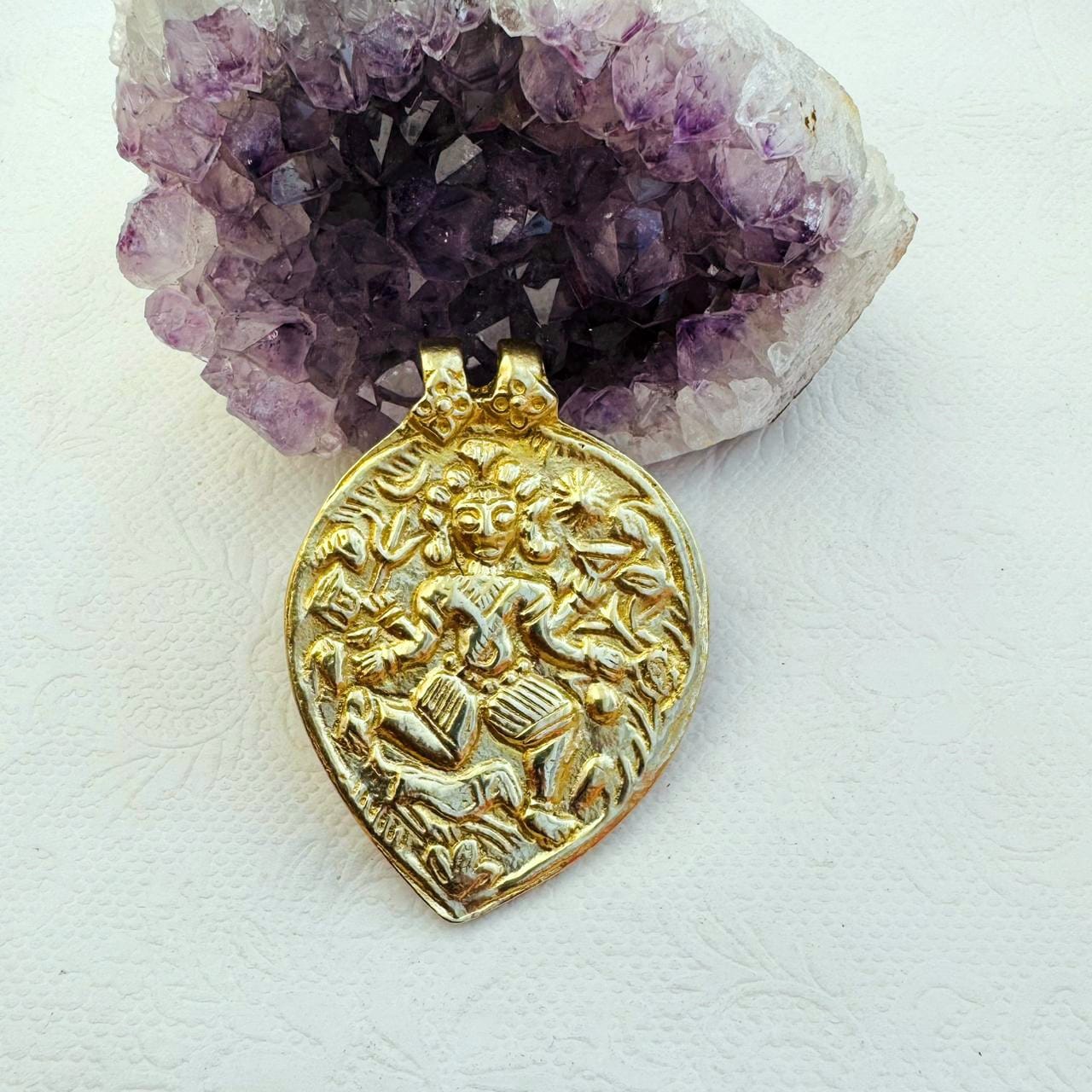 Spiritual Brass Pendant