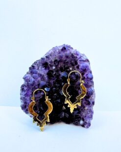 5/20 Pairs Ornate Moroccan Brass Earrings