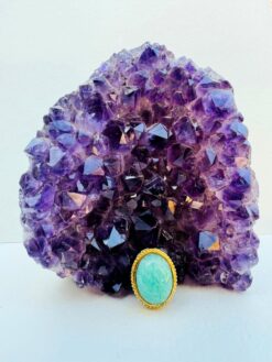 Amazonite Grooved Stones Connectors